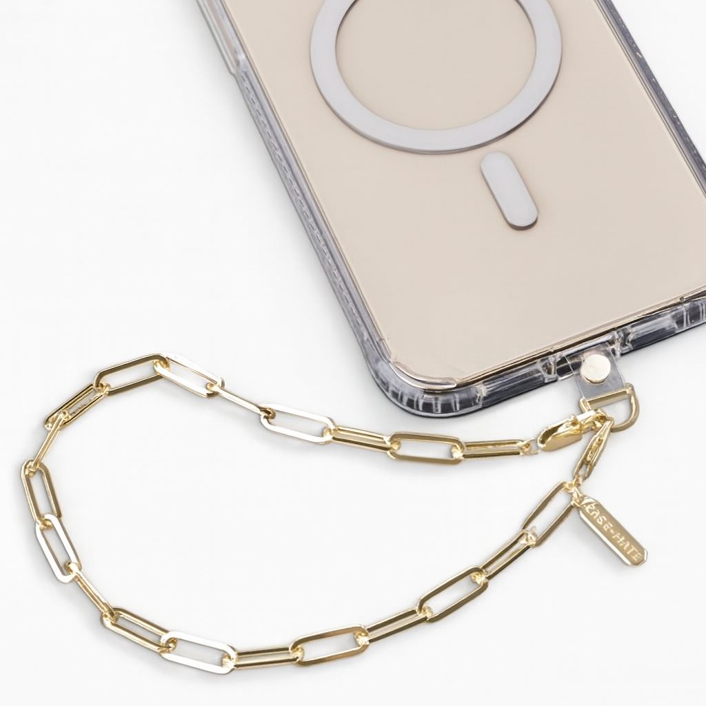 [CM.A.C.6209] Case-Mate Chunky Chain Phone Wristlet Universal - Gold
