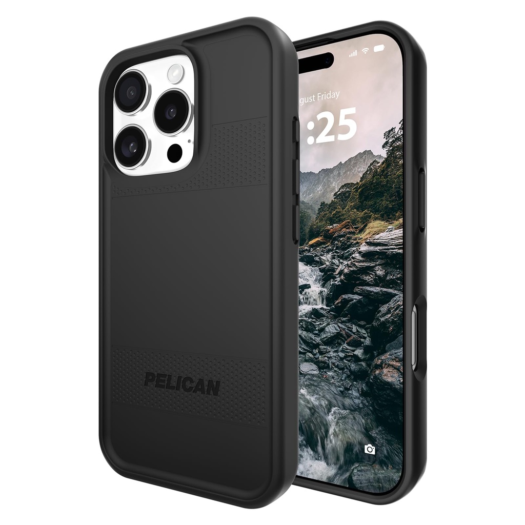 Pelican Protector Black Magsafe Case For Iphone 16 Pro