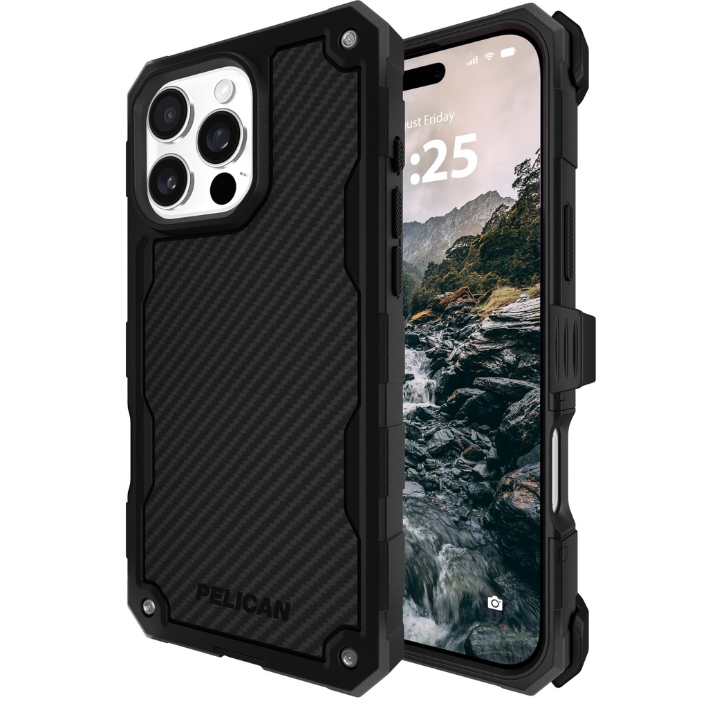 Pelican Shield Carbon Fiber Magsafe Case For Iphone 16 Pro Max