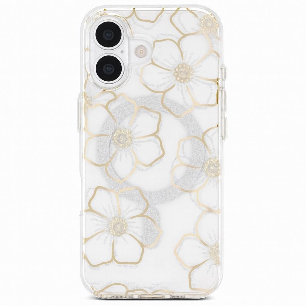 Case-Mate Floral Gems Magsafe Case For Apple Iphone 17 - Gold