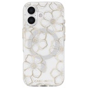 Case-Mate Floral Gems Magsafe Case For Apple Iphone 17 - Gold
