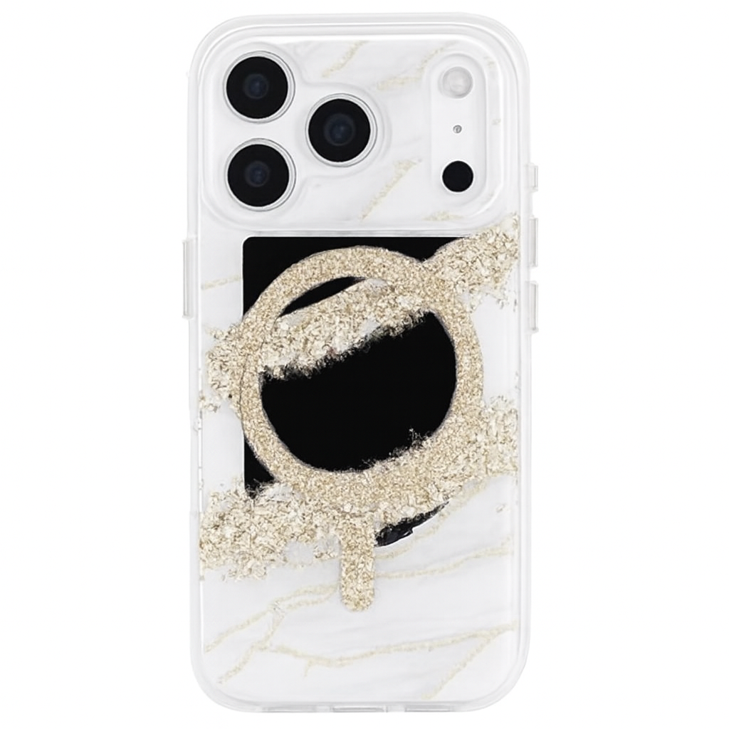 Case-Mate Karat Granite Magsafe Case For Iphone 17 Pro - Gold