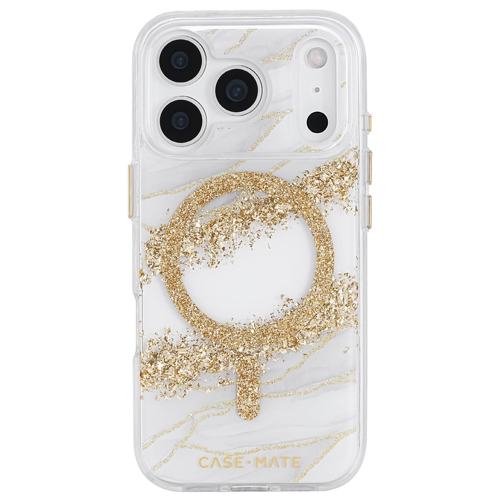 Case-Mate Karat Granite Magsafe Case For Iphone 17 Pro - Gold