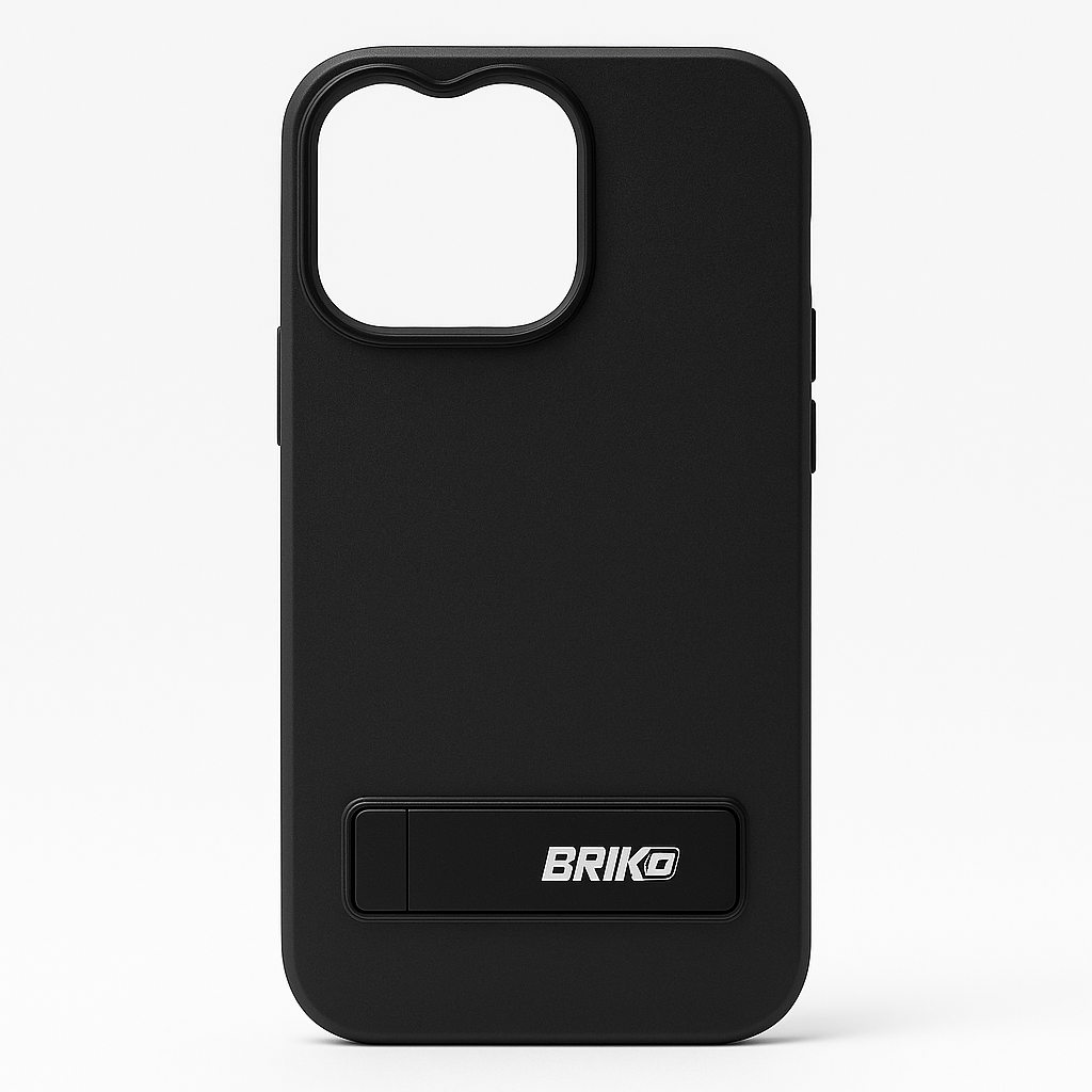Brikd Apple Iphone 17 Black + Stand Case