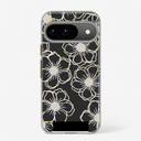Floral Gems Gold Case For Pixel 9 / 9 Pro