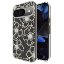 Floral Gems Gold Case For Pixel 9 / 9 Pro