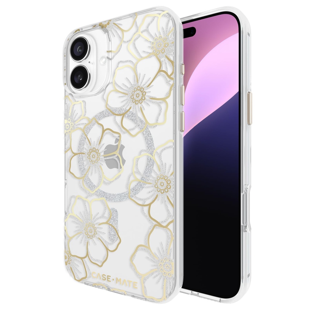 Floral Gems MagSafe Phone Case for iPhone 16 Plus
