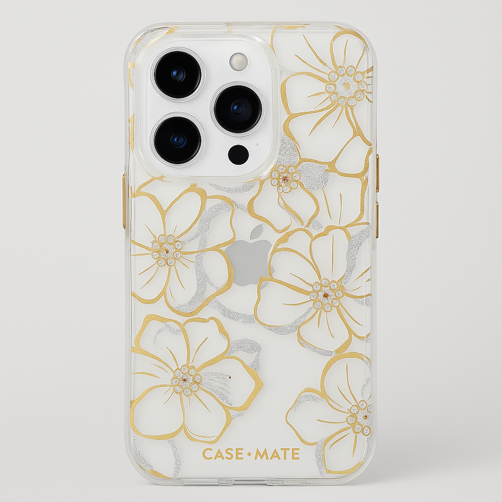 Floral Gems MagSafe iPhone 15 Pro Case