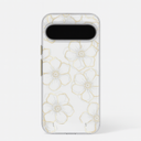 Floral Gems Gold Case For Pixel 9 Pro Xl