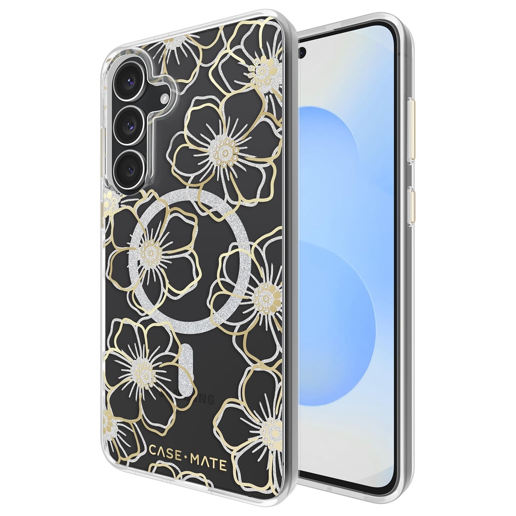 Case-Mate Floral Gems With Magnet Phone Case For Samsung Galaxy S25 Fe