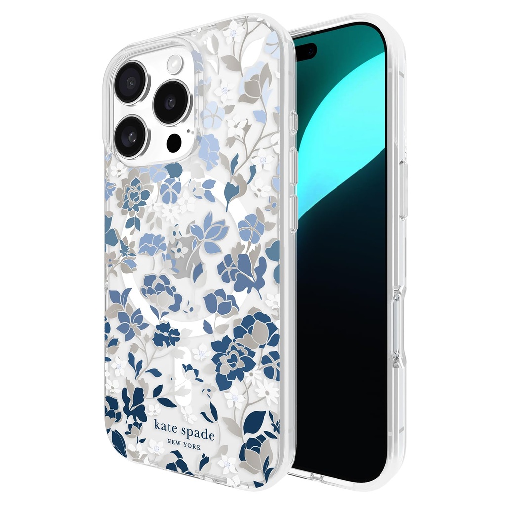 Kate Spade New York Flowerbed Blue Magsafe Iphone 16 Pro Case
