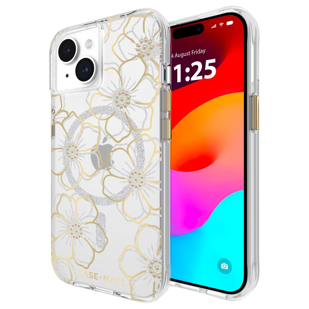 Case-Mate Floral Gems Magsafe Case For Iphone 15
