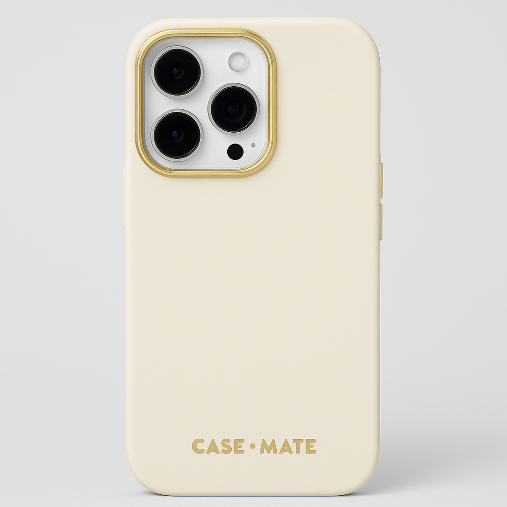 Case-Mate Silicone Magsafe Case For Iphone 15 Pro - Beige