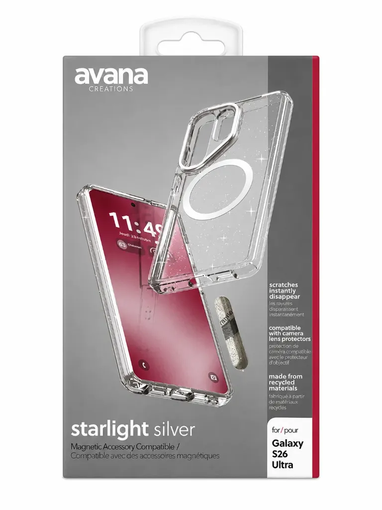Starlight Silver Case for Galaxy S26 Ultra